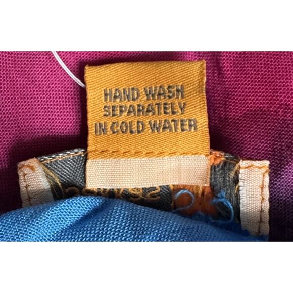 Sakkas Blouse Women’s Turquoise Tie Dye Top Short Sleeve V-Neck One Size NEW - Picture 8 of 9